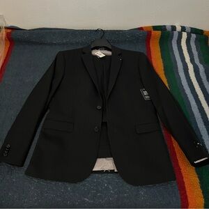 Express Extra Slim Black Suit